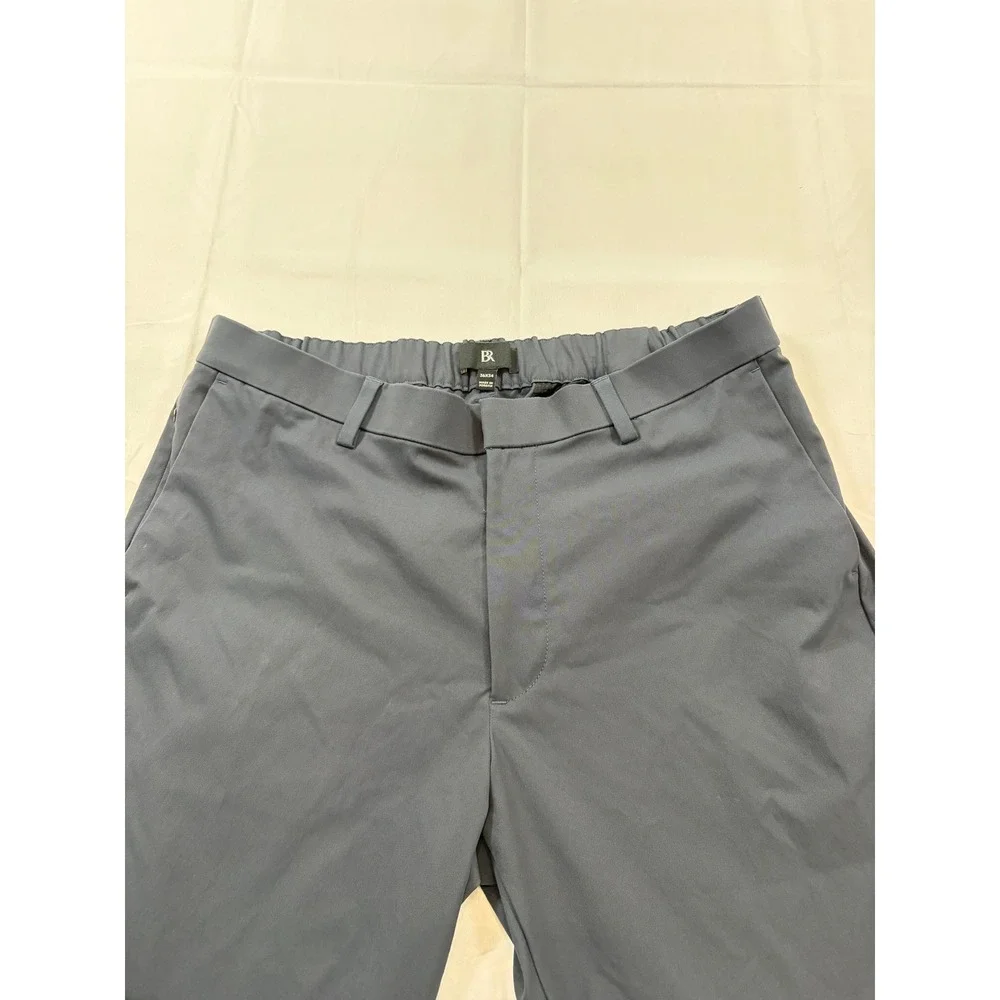 Banana Republic Core Temp Straight Leg Pants Mens 36x34 Blue Performance Chino